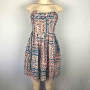 Fire Los Angeles Strapless Dress